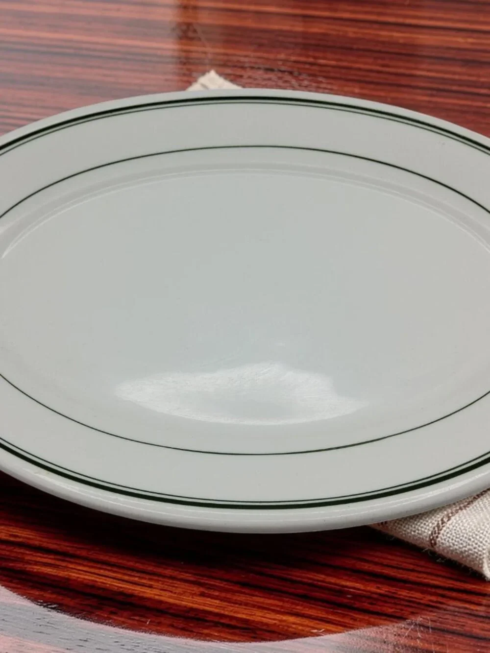vintage homer laughlin best china green trim 12.25
